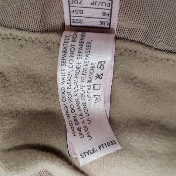 (32DDD) Parisa Fé Lacy Padded Support Bra Neutral Intimates Everyday Bow Accent - Picture 6 of 10